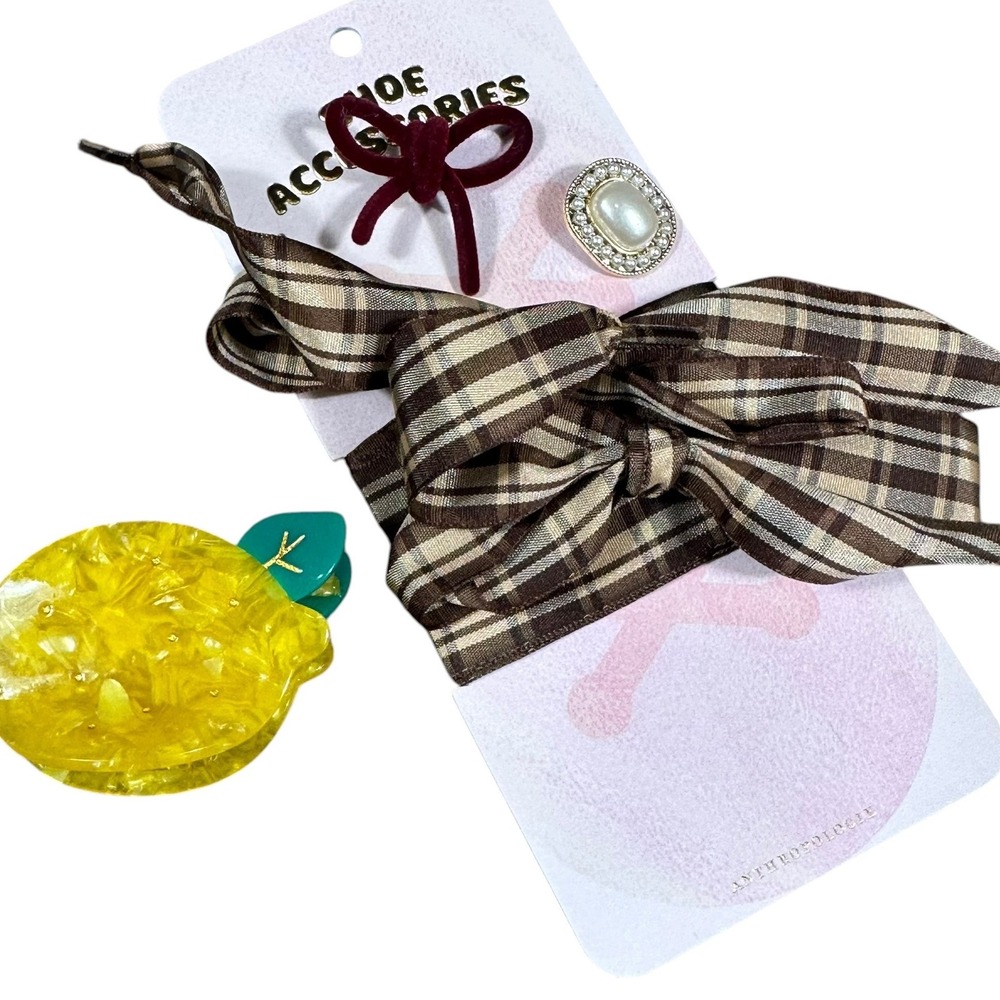 Anthropologie Accessory Bundle  W
Lemon Hair‎ Claw & Shoe Accessories Bows Pearl